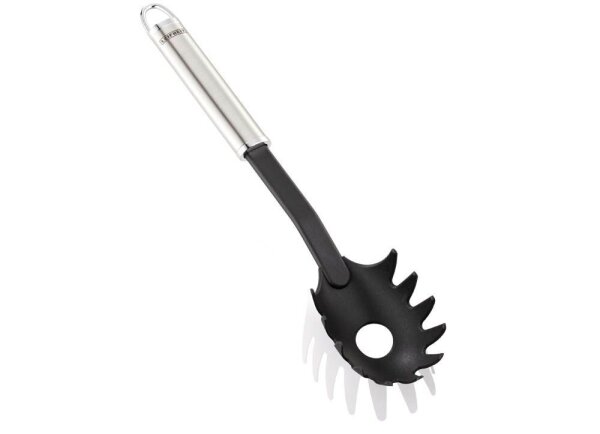 LEIFHEIT Spaghettilöffel Edelstahl schwarz, silber, 1 St.