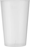 STARPAK Mehrweg-Trinkbecher transparent 0,3 l, 25 St.