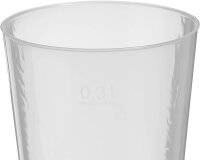 STARPAK Mehrweg-Trinkbecher transparent 0,3 l, 25 St.