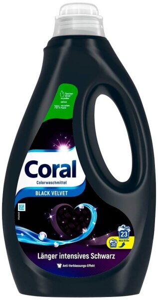 Coral BLACK VELVET Waschmittel flüssig, 1,15 l  ( 5719195009 )
