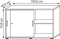HAMMERBACHER Schiebetürenschrank 1752S,...