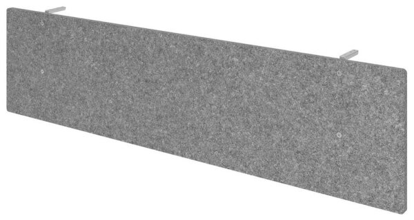 HAMMERBACHER Sichtblende grau 199,5 x 50,0 cm