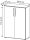 HAMMERBACHER Aktenschrank 4550, V4550/G/R/BM grafit, asteiche 2 Fachböden 80,0 x 34,6 x 114,4 cm