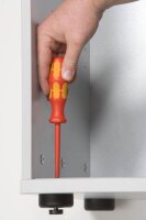HAMMERBACHER Aktenschrank 4100, V4100/G/6/BM grafit, buche 4 Fachböden 80,0 x 34,6 x 188,0 cm
