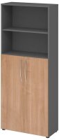 HAMMERBACHER Regalschrank 4770, V4770/G/N/BM grafit,...