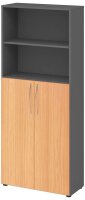 HAMMERBACHER Regalschrank 4770, V4770/G/6/BM grafit,...