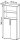 HAMMERBACHER Regalschrank 4770, V4770/G/6/BM grafit, buche 80,0 x 34,6 x 188,0 cm, 1 St.