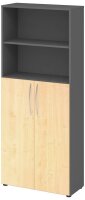HAMMERBACHER Regalschrank 4770, V4770/G/3/BM grafit,...