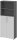 HAMMERBACHER Regalschrank 4770, V4770/G/5/BM grafit, lichtgrau 80,0 x 34,6 x 188,0 cm, 1 St.