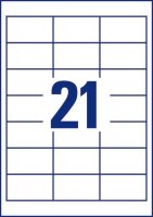 AVERY Zweckform Etiketten 3670 weiß 64,0 x 36,0 mm, 100 Blatt