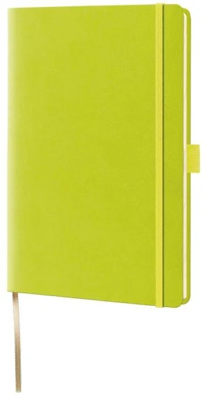 Lediberg Notizbuch Tucson ca. DIN A5 kariert, lemongreen...