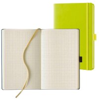 Lediberg Notizbuch Tucson ca. DIN A5 kariert, lemongreen...