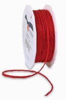 PRÄSENT Kordel Jute matt rot 2,0 mm x 25,0 m