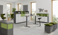 HAMMERBACHER Aktenregal FlexWall grafit 80,0 x 40,0 x 74,6 cm, 1 St.