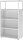 HAMMERBACHER Aktenregal FlexWall weiß 80,0 x 40,0 x 145,0 cm, 1 St.
