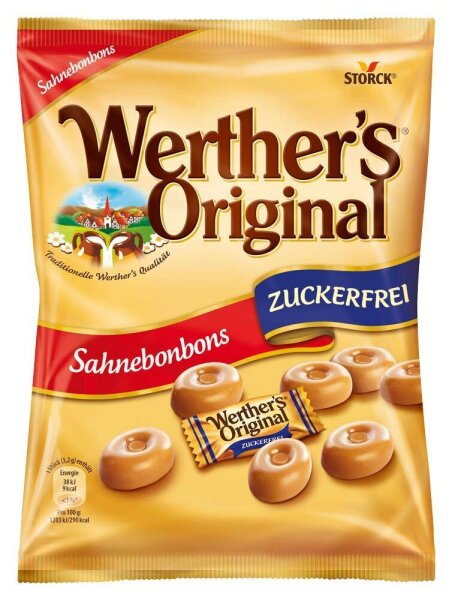 Werther’s® Original Sahnebonbons zuckerfrei Bonbons 19 St./ 70,0 g, 1 Pack