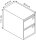 BISLEY LIGHT Hängeregistraturschrank lichtgrau 2 Schubladen 41,3 x 62,2 x 71,1 cm, 1 St.