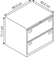 BISLEY LIGHT Hängeregistraturschrank schwarz 2...