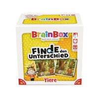Carletto Brain Box Finde den Unterschied Tiere Geschicklichkeitsspiel, 1 St.