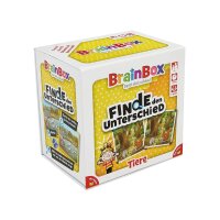 Carletto Brain Box Finde den Unterschied Tiere Geschicklichkeitsspiel, 1 St.