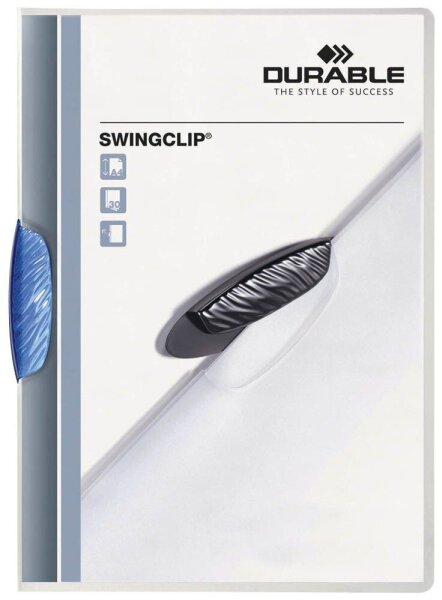 DURABLE Klemmhefter SWINGCLIP blau, 25 St.