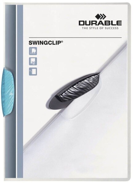 DURABLE Klemmhefter SWINGCLIP mittelblau, 25 St.