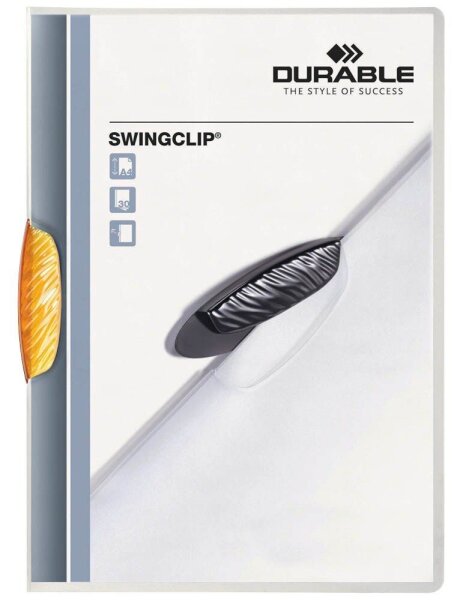 DURABLE Klemmhefter SWINGCLIP orange, 25 St.