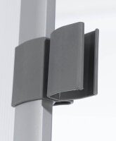 PAPERFLOW Trennwand, silber 76,0 x 160,0 cm mit Rollen, 2 St.