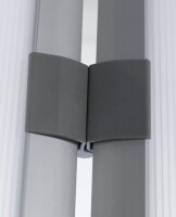 PAPERFLOW Trennwand, silber 76,0 x 160,0 cm mit Rollen, 2 St.