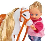 Simba Jeep Pferdeanhänger mit Pony Evi LOVE Puppe