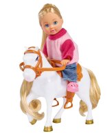 Simba Jeep Pferdeanhänger mit Pony Evi LOVE Puppe