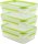emsa Frischhaltedosen CLIP & CLOSE 5,8 cm hoch transparent 3x 0,55 l, 3 St.