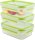 emsa Frischhaltedosen CLIP & CLOSE 5,8 cm hoch transparent 3x 0,55 l, 3 St.