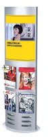 Kerkmann Infosäule ohne Fächer silber DIN A4...