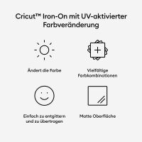 cricut™ Iron-On Farbverändernde Bügelfolie pink UV-aktivierend 30,5 x 48,2 cm,  1 Rolle