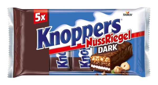 Knoppers® Dark Nussriegel, 5 St.