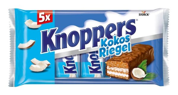 Knoppers® Kokos Nussriegel, 5 St.
