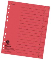 FALKEN Trennblätter DIN A4 1-0 rot, 230 g/qm, 100 St.