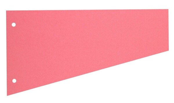 herlitz Trennstreifen Trapez rosa, 190 g/qm Karton 23,0 x 12,0 cm, 100 St.