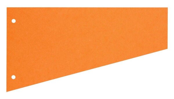 herlitz Trennstreifen Trapez orange, 190 g/qm Karton 23,0 x 12,0 cm, 100 St.