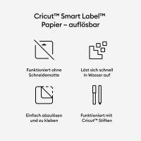 cricut™ Smart Label Papier auflösbar für Schneideplotter weiß 33,0 x 61,0 cm,  1 St.