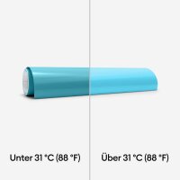 cricut™ Farbverändernde Vinylfolie permanent blau wärmeaktivierend 30,5 x 61,0 cm,  1 Rolle