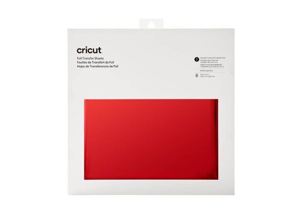 cricut™ Transferfolien für Schneideplotter rot 30,5 x 30,5 cm,  8 St.
