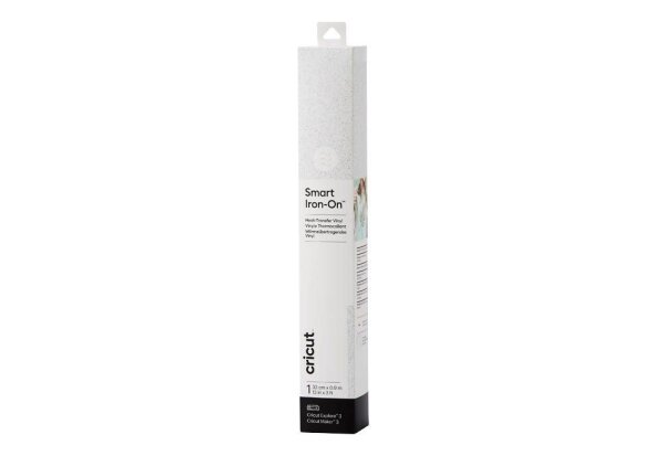 cricut™ Smart Iron-On Glitzer Aufbügelfolie weiß Effekt-Folie 33,0 cm x 0,9 m,    ( 2009061 )