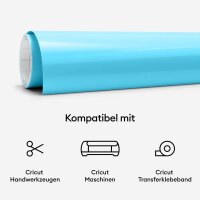 cricut™ Farbverändernde Vinylfolie permanent blau kälteaktivierend 30,5 x 61,0 cm,  1 Rolle