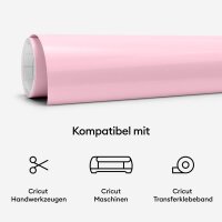 cricut™ Farbverändernde Vinylfolie permanent pink kälteaktivierend 30,5 x 61,0 cm,  1 Rolle