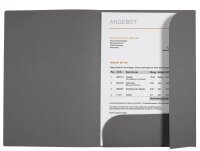 VELOFLEX Angebotsmappe Grey Elegance DIN A4 farbsortiert, 3 St.