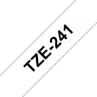 brother Schriftbänder TZe-241 TZE241CIV, 18 mm, schwarz auf weiß, 20 St.