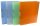 DONAU Ringbücher 2-Ringe weiß, blau, grün, orange 2,5 cm DIN A4, 12 St.