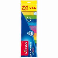vileda COLORS MAXI PACK Mikrofasertücher Polyester...